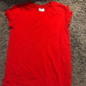 soft red t-shirt